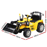 darrahopens Baby & Kids > Ride on Cars, Go-karts & Bikes Rigo Kids Ride On Bulldozer Digger Electric Car Yellow