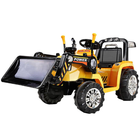 darrahopens Baby & Kids > Ride on Cars, Go-karts & Bikes Rigo Kids Ride On Bulldozer Digger Electric Car Yellow