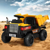 Darrahopens Baby & Kids > Ride on Cars, Go-karts & Bikes Rigo Kids Ride On Car Dumptruck 12V Electric Bulldozer Toys Cars Battery Yellow