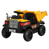 Darrahopens Baby & Kids > Ride on Cars, Go-karts & Bikes Rigo Kids Ride On Car Dumptruck 12V Electric Bulldozer Toys Cars Battery Yellow