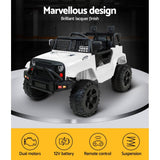 darrahopens Baby & Kids > Ride on Cars, Go-karts & Bikes Rigo Kids Ride On Car Electric 12V Car Toys Jeep Battery Remote Control White