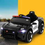 Darrahopens Baby & Kids > Ride on Cars, Go-karts & Bikes Rigo Kids Ride On Car Electric Patrol Police Cars Battery Powered Toys 12V Black