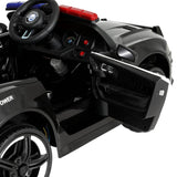 Darrahopens Baby & Kids > Ride on Cars, Go-karts & Bikes Rigo Kids Ride On Car Electric Patrol Police Cars Battery Powered Toys 12V Black