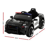Darrahopens Baby & Kids > Ride on Cars, Go-karts & Bikes Rigo Kids Ride On Car Electric Patrol Police Cars Battery Powered Toys 12V Black