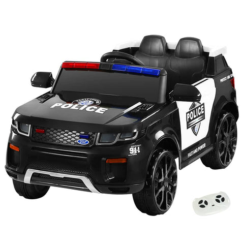 Darrahopens Baby & Kids > Ride on Cars, Go-karts & Bikes Rigo Kids Ride On Car Electric Patrol Police Toy Cars Remote Control 12V Black