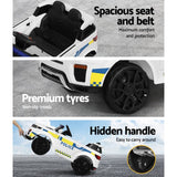Darrahopens Baby & Kids > Ride on Cars, Go-karts & Bikes Rigo Kids Ride On Car Electric Patrol Police Toy Cars Remote Control 12V White