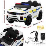 Darrahopens Baby & Kids > Ride on Cars, Go-karts & Bikes Rigo Kids Ride On Car Electric Patrol Police Toy Cars Remote Control 12V White