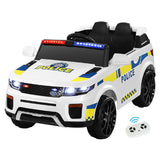 Darrahopens Baby & Kids > Ride on Cars, Go-karts & Bikes Rigo Kids Ride On Car Electric Patrol Police Toy Cars Remote Control 12V White