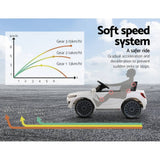 darrahopens Baby & Kids > Ride on Cars, Go-karts & Bikes Rigo Kids Ride On Car Electric Toys 12V Battery Remote Control White MP3 LED