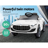 darrahopens Baby & Kids > Ride on Cars, Go-karts & Bikes Rigo Kids Ride On Car Electric Toys 12V Battery Remote Control White MP3 LED