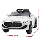 darrahopens Baby & Kids > Ride on Cars, Go-karts & Bikes Rigo Kids Ride On Car Electric Toys 12V Battery Remote Control White MP3 LED