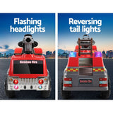 darrahopens Baby & Kids > Ride on Cars, Go-karts & Bikes Rigo Kids Ride On Fire Truck Motorbike Motorcycle Car Red Grey