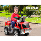 darrahopens Baby & Kids > Ride on Cars, Go-karts & Bikes Rigo Kids Ride On Fire Truck Motorbike Motorcycle Car Red Grey
