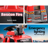 darrahopens Baby & Kids > Ride on Cars, Go-karts & Bikes Rigo Kids Ride On Fire Truck Motorbike Motorcycle Car Red Grey