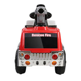 darrahopens Baby & Kids > Ride on Cars, Go-karts & Bikes Rigo Kids Ride On Fire Truck Motorbike Motorcycle Car Red Grey