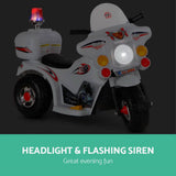 darrahopens Baby & Kids > Ride on Cars, Go-karts & Bikes Rigo Kids Ride On Motorbike Motorcycle Car Toys White