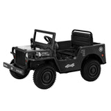 Darrahopens Baby & Kids > Ride on Cars, Go-karts & Bikes Rigo Ride On Car Jeep Kids Electric Military Toy Cars Off Road Vehicle 12V Black