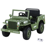 Darrahopens Baby & Kids > Ride on Cars, Go-karts & Bikes Rigo Ride On Car Jeep Kids Electric Military Toy Cars Off Road Vehicle 12V White