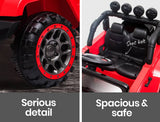 darrahopens Baby & Kids > Ride on Cars, Go-karts & Bikes ROVO KIDS Electric Ride On 12V 4WD Jeep Inspired  Car Boys Toy Battery Red