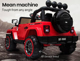 darrahopens Baby & Kids > Ride on Cars, Go-karts & Bikes ROVO KIDS Electric Ride On 12V 4WD Jeep Inspired  Car Boys Toy Battery Red