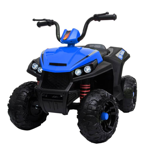 Darrahopens Baby & Kids > Ride on Cars, Go-karts & Bikes ROVO KIDS Electric Ride On ATV Quad Bike Battery Powered, Black and Blue
