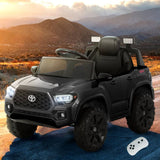 Darrahopens Baby & Kids > Ride on Cars, Go-karts & Bikes Toyota Ride On Car Kids Electric Toy Cars Tacoma Off Road Jeep 12V Battery Black