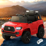 Darrahopens Baby & Kids > Ride on Cars, Go-karts & Bikes Toyota Ride On Car Kids Electric Toy Cars Tacoma Off Road Jeep 12V Battery Red