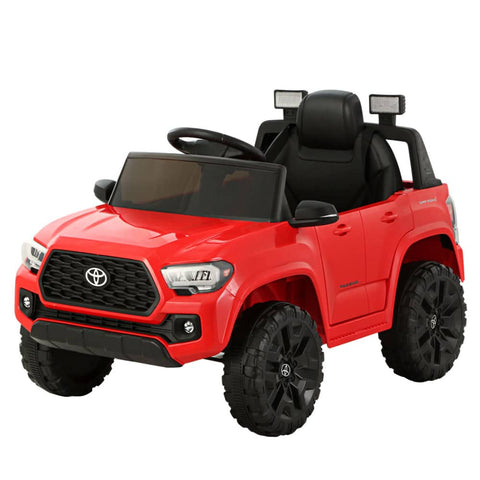 Darrahopens Baby & Kids > Ride on Cars, Go-karts & Bikes Toyota Ride On Car Kids Electric Toy Cars Tacoma Off Road Jeep 12V Battery Red