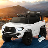 Darrahopens Baby & Kids > Ride on Cars, Go-karts & Bikes Toyota Ride On Car Kids Electric Toy Cars Tacoma Off Road Jeep 12V Battery White