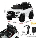 Darrahopens Baby & Kids > Ride on Cars, Go-karts & Bikes Toyota Ride On Car Kids Electric Toy Cars Tacoma Off Road Jeep 12V Battery White