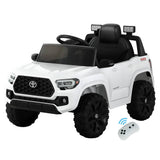 Darrahopens Baby & Kids > Ride on Cars, Go-karts & Bikes Toyota Ride On Car Kids Electric Toy Cars Tacoma Off Road Jeep 12V Battery White