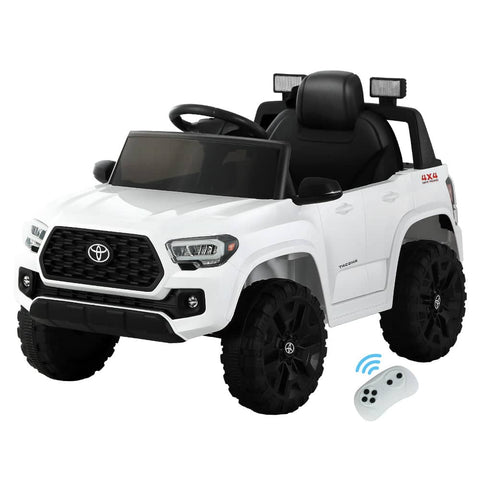 Darrahopens Baby & Kids > Ride on Cars, Go-karts & Bikes Toyota Ride On Car Kids Electric Toy Cars Tacoma Off Road Jeep 12V Battery White