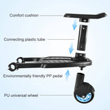 Darrahopens Baby & Kids > Stroller Stroller Step Board Toddler Buggys Wheel Standing Board Skateboard For Pram Kids Blue