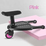 Darrahopens Baby & Kids > Stroller Stroller Step Board Toddler Buggys Wheel Standing Board Skateboard For Pram Kids Pink