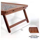 Darrahopens Baby & Kids > Toys 1500 Piece Puzzle Board, 70cm x 90cm Wooden Jigsaw Puzzle Table with Legs