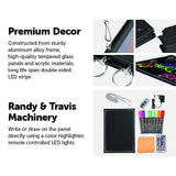 darrahopens Baby & Kids > Toys 40x60cm LED Drawing Writing Board Remote Controlled Fluorescent Light Up Sensory Play