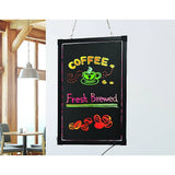 darrahopens Baby & Kids > Toys 40x60cm LED Drawing Writing Board Remote Controlled Fluorescent Light Up Sensory Play