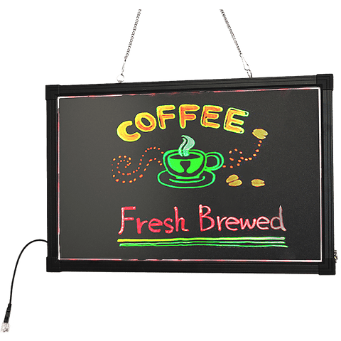 darrahopens Baby & Kids > Toys 40x60cm LED Drawing Writing Board Remote Controlled Fluorescent Light Up Sensory Play