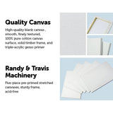 darrahopens Baby & Kids > Toys 5 pack of 20x30cm Artist Blank Stretched Canvas Canvases Art Large White Range Oil Acrylic Wood