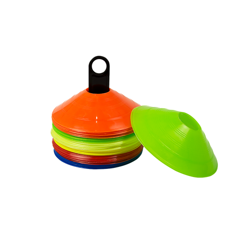 darrahopens Baby & Kids > Toys 60 Pack Sports Training Discs Markers Cones Soccer AFL Exercise Personal Fitness