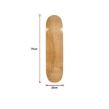 darrahopens Baby & Kids > Toys 7 Layers Skateboard Deck Natural Wood Maple Double Concave Blank Skate Board DIY