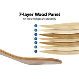 darrahopens Baby & Kids > Toys 7 Layers Skateboard Deck Natural Wood Maple Double Concave Blank Skate Board DIY