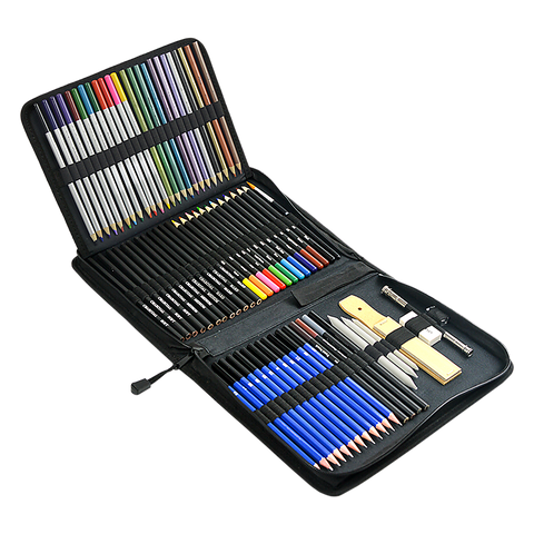 darrahopens Baby & Kids > Toys Art Sketch Pencils Oil Drawing Colouring Graphite Charcoal Pencil Set 72pcs/set