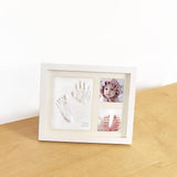 Darrahopens Baby & Kids > Toys Baby Hand & Foot Print Clay Cast Kit Photo Picture Frame Christening Gift