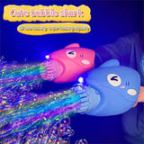 Darrahopens Baby & Kids > Toys Bubblerainbow 15-Hole Bubble Gun Shark Bubble Machine Automatic Children's Hand-Held Outdoor Toys