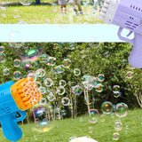 Darrahopens Baby & Kids > Toys Bubblerainbow 42 Hole Angel Wing Automatic Bubble Blowing Lovely Bubble Gun Launcher Toy Pink