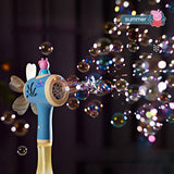 Darrahopens Baby & Kids > Toys Bubblerainbow Peppa Pig Windmill Bubble Machine Hand-Held Stick Electric Bubble Toy Blue