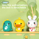 Darrahopens Baby & Kids > Toys Bubblerainbow Pink Rabbit 69-Hole Automatic Bubble Gun Toy Outdoor Soap Cartoon Machine