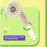 Darrahopens Baby & Kids > Toys Bubblerainbow Sunflower Bubble Machine Handheld Water Bubble Machine Kids Summer Toys Green