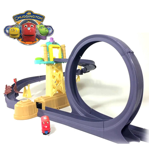 darrahopens Baby & Kids > Toys Chuggington Train Motorised Training Yard Loop Ready to Play Set with Diecast Wilson